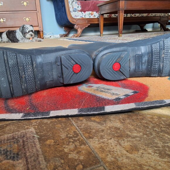 Sz 10 original matte navy blue Wellies (Hunter) - Picture 3 of 5